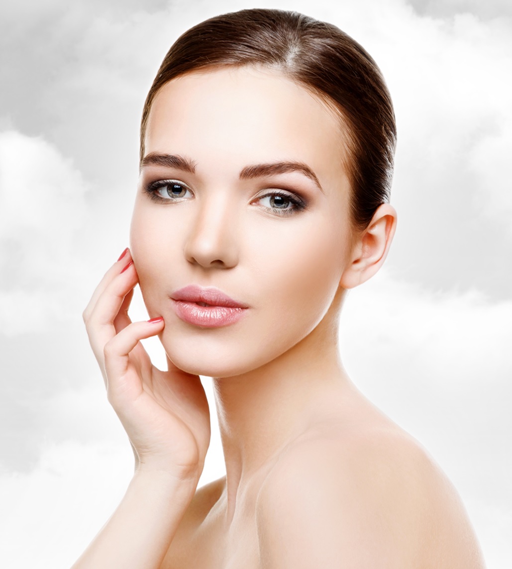 Beauty Face Of An Young Woman With Clean Skin Stock Image 